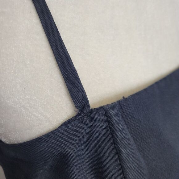 VINTAGE 50s dress Suzy Perette black sleeveless pleated fit and flare pinup XS - Picture 4 of 16